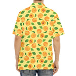 Ripe Apricot Fruit Pattern Print Aloha Shirt