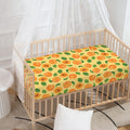 Ripe Apricot Fruit Pattern Print Baby Crib Sheet