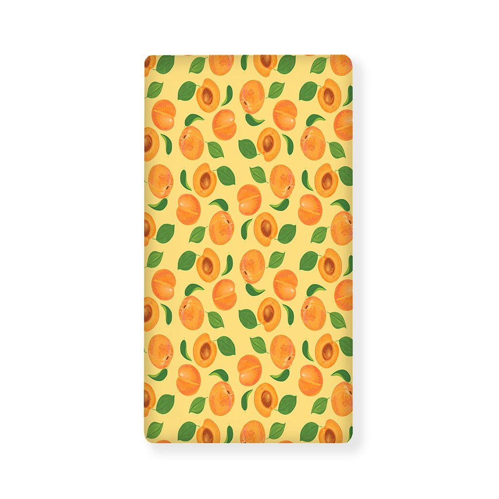 Ripe Apricot Fruit Pattern Print Baby Crib Sheet