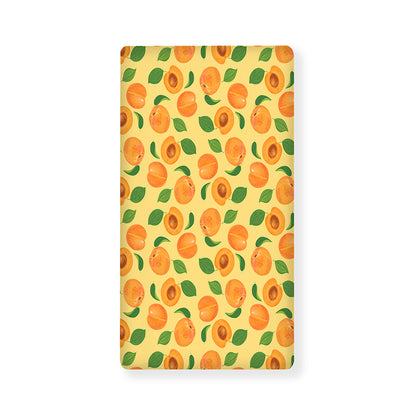 Ripe Apricot Fruit Pattern Print Baby Crib Sheet