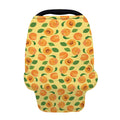 Ripe Apricot Fruit Pattern Print Baby Seat Cover