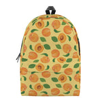 Ripe Apricot Fruit Pattern Print Backpack