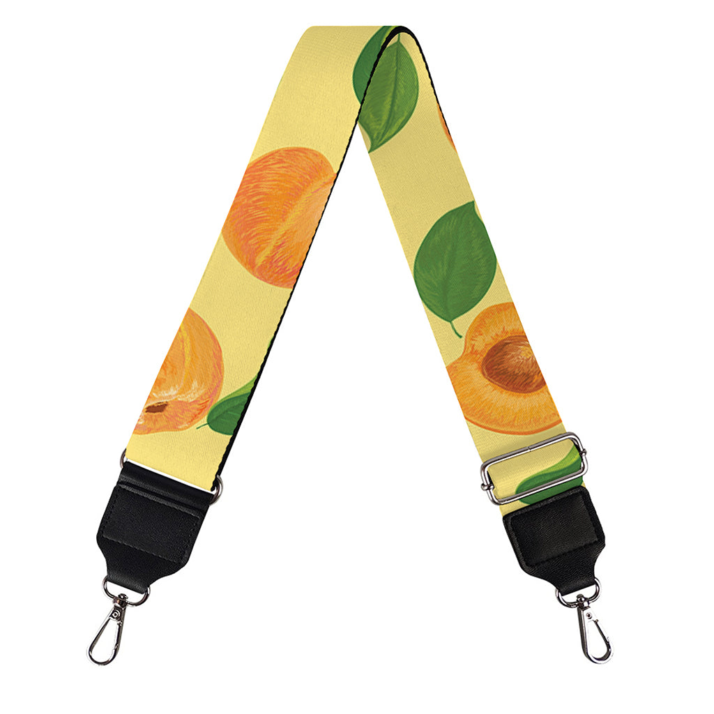 Ripe Apricot Fruit Pattern Print Bag Strap