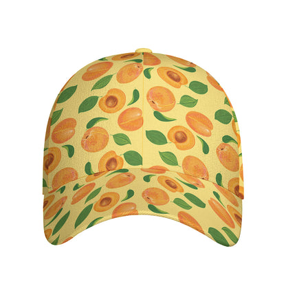 Ripe Apricot Fruit Pattern Print Baseball Cap
