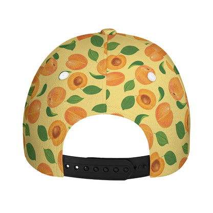 Ripe Apricot Fruit Pattern Print Baseball Cap