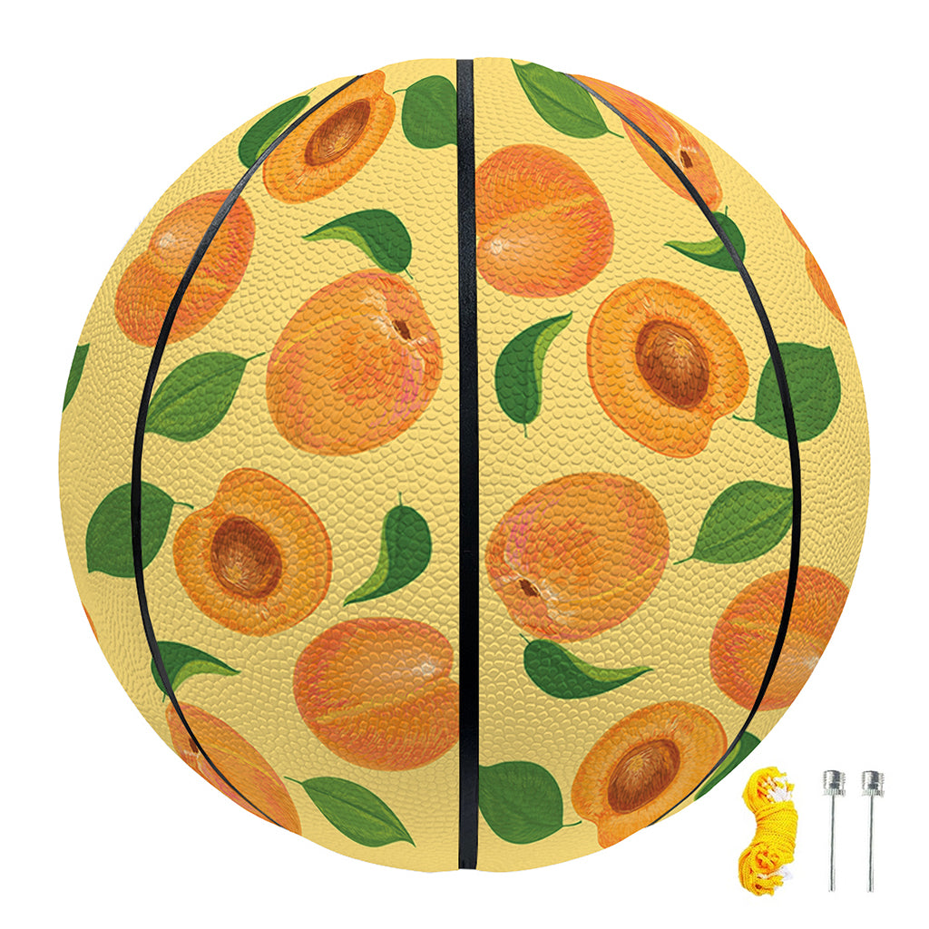 Ripe Apricot Fruit Pattern Print Basketball
