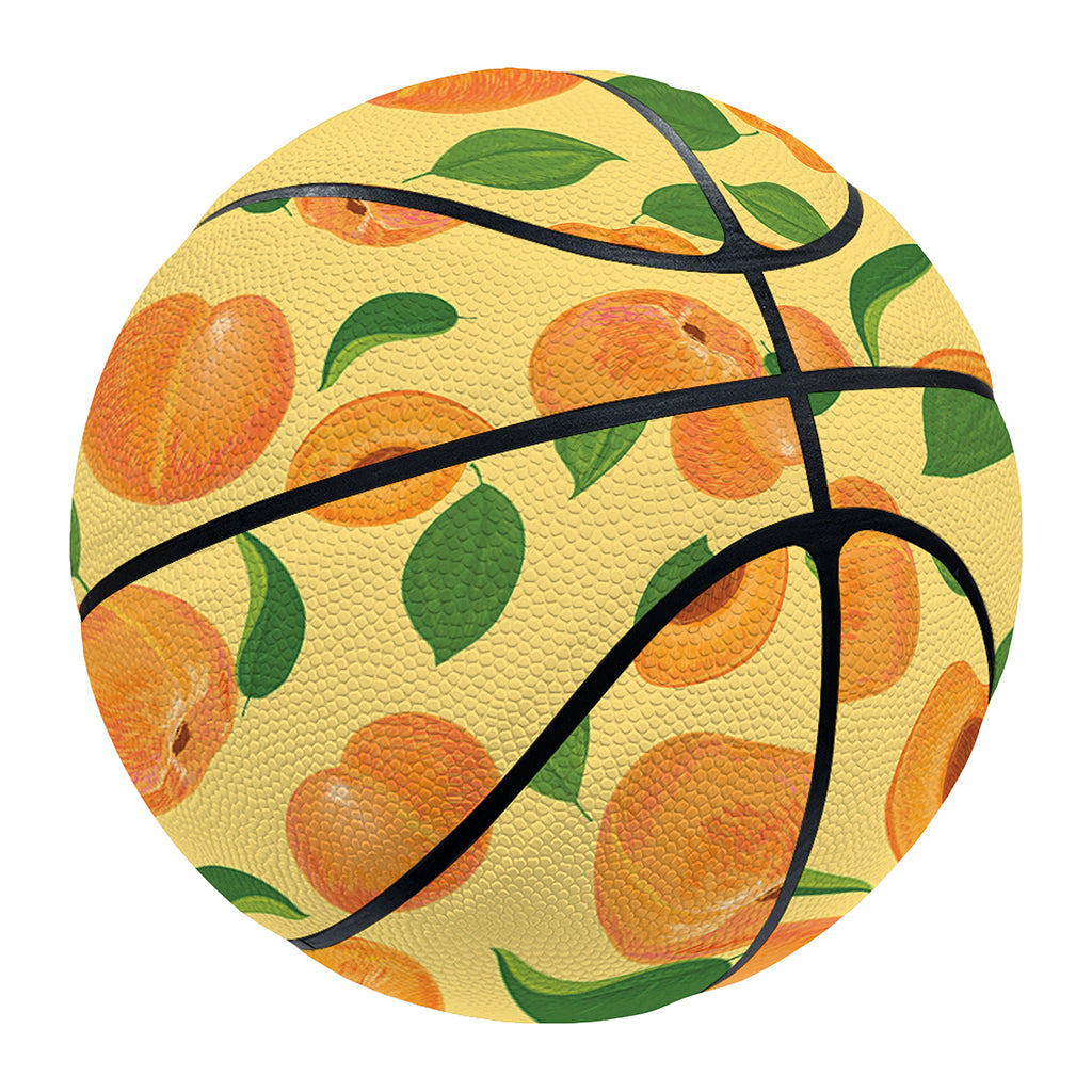 Ripe Apricot Fruit Pattern Print Basketball