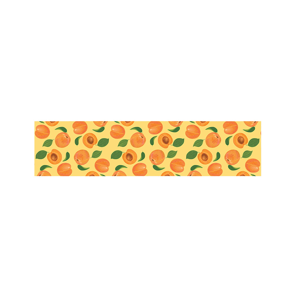 Ripe Apricot Fruit Pattern Print Bed Runner