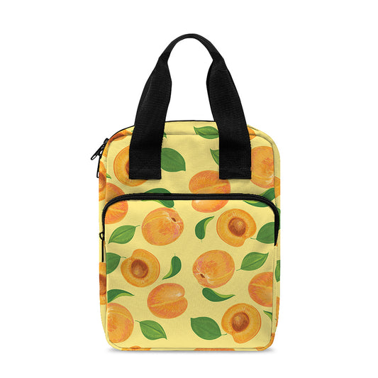 Ripe Apricot Fruit Pattern Print Bible Tote Bag