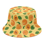 Ripe Apricot Fruit Pattern Print Bucket Hat