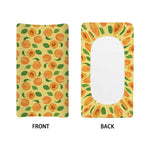 Ripe Apricot Fruit Pattern Print Changing Pad Cover