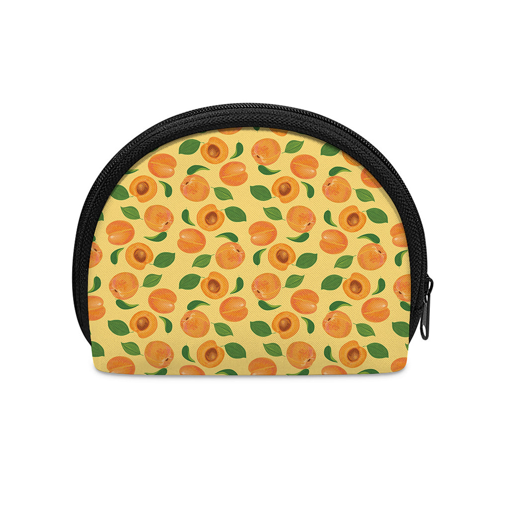 Ripe Apricot Fruit Pattern Print Coin Purse