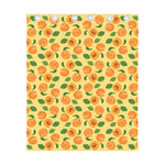 Ripe Apricot Fruit Pattern Print Curtain