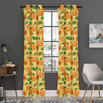 Ripe Apricot Fruit Pattern Print Curtain