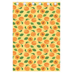 Ripe Apricot Fruit Pattern Print Curtain