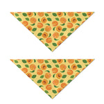 Ripe Apricot Fruit Pattern Print Dog Bandana