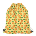 Ripe Apricot Fruit Pattern Print Drawstring Bag