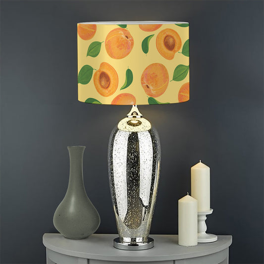 Ripe Apricot Fruit Pattern Print Drum Lamp Shade