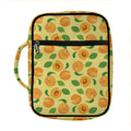 Ripe Apricot Fruit Pattern Print Front Pocket Bible Bag
