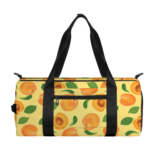 Ripe Apricot Fruit Pattern Print Gym Bag