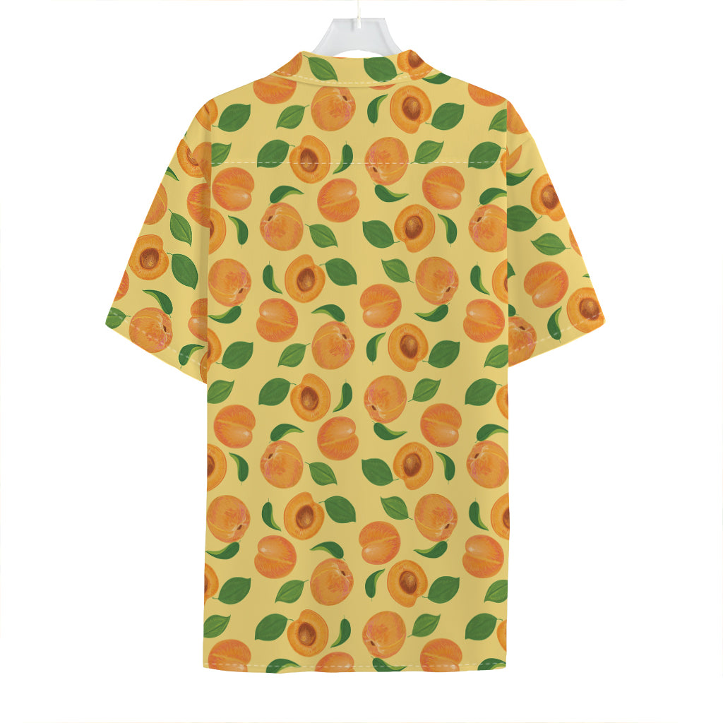 Ripe Apricot Fruit Pattern Print Hawaiian Shirt