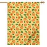 Ripe Apricot Fruit Pattern Print House Flag
