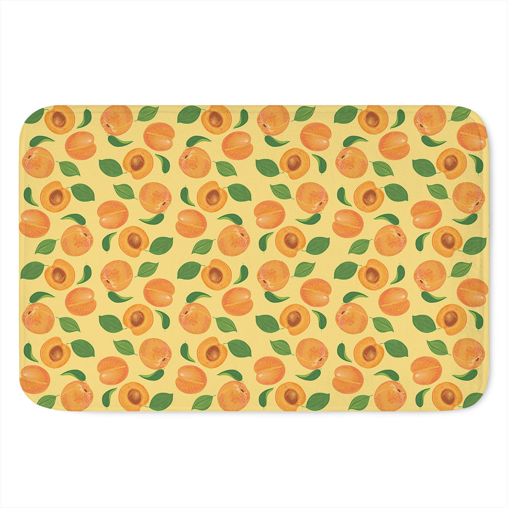 Ripe Apricot Fruit Pattern Print Indoor Door Mat