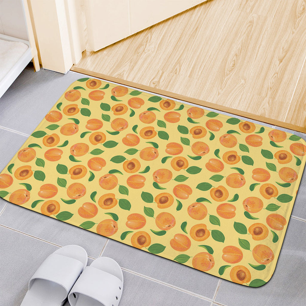 Ripe Apricot Fruit Pattern Print Indoor Door Mat