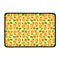 Ripe Apricot Fruit Pattern Print Kitchen Mat