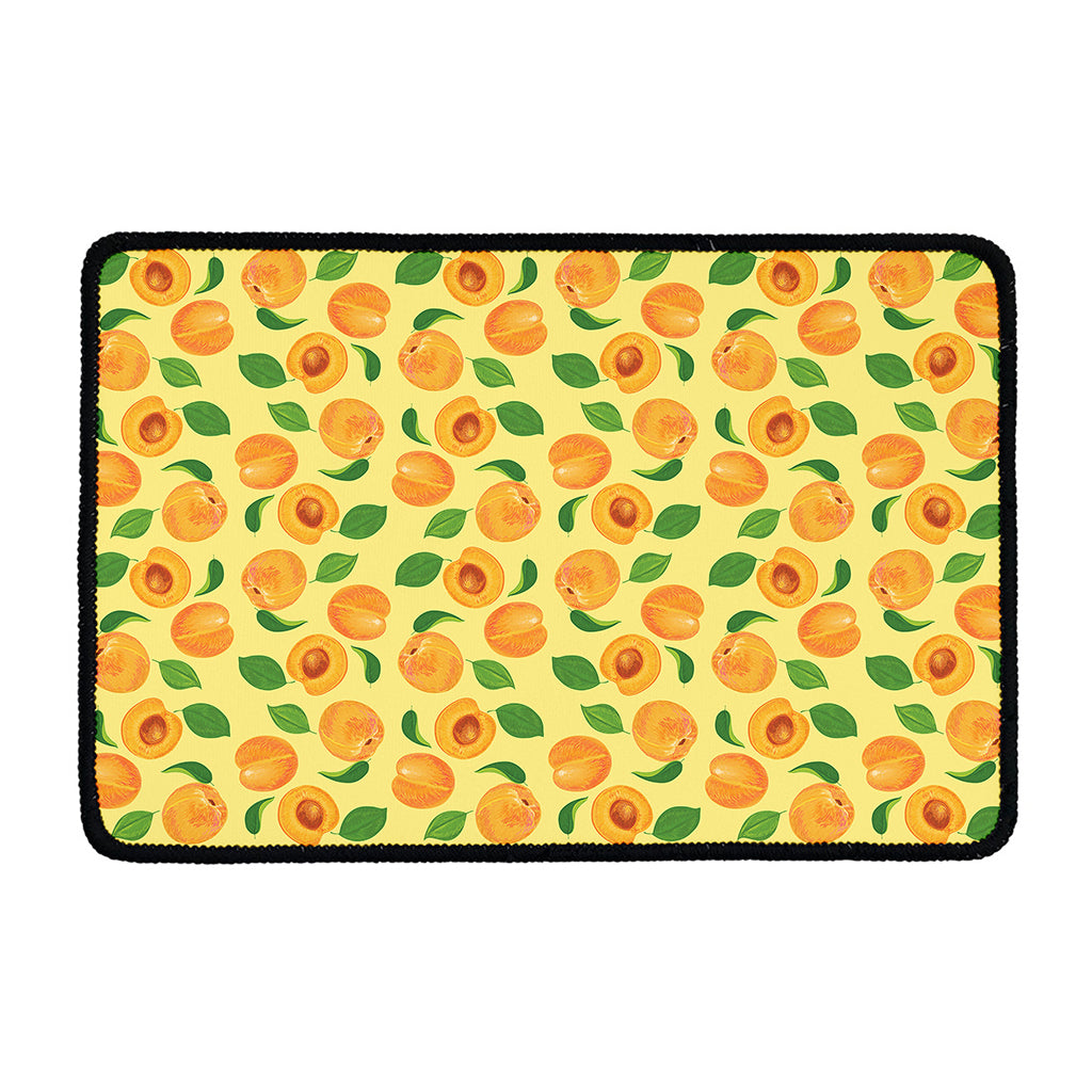 Ripe Apricot Fruit Pattern Print Kitchen Mat