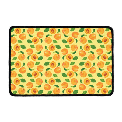 Ripe Apricot Fruit Pattern Print Kitchen Mat