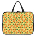 Ripe Apricot Fruit Pattern Print Laptop Sleeve With Handle