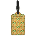 Ripe Apricot Fruit Pattern Print Luggage Tag