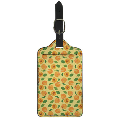 Ripe Apricot Fruit Pattern Print Luggage Tag