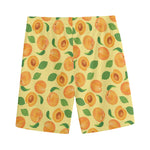 Ripe Apricot Fruit Pattern Print Men's Sports Shorts