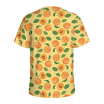 Ripe Apricot Fruit Pattern Print Men's Sports T-Shirt