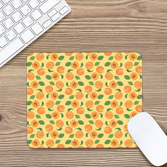 Ripe Apricot Fruit Pattern Print Mouse Pad