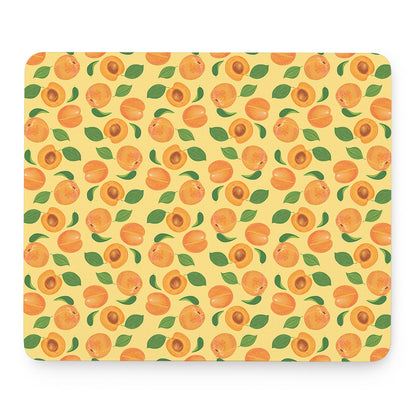 Ripe Apricot Fruit Pattern Print Mouse Pad