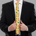 Ripe Apricot Fruit Pattern Print Necktie