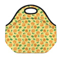 Ripe Apricot Fruit Pattern Print Neoprene Lunch Bag