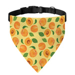 Ripe Apricot Fruit Pattern Print Over The Collar Dog Bandana