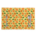 Ripe Apricot Fruit Pattern Print Placemat