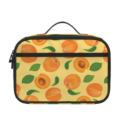 Ripe Apricot Fruit Pattern Print Portable Lunch Bag