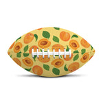 Ripe Apricot Fruit Pattern Print Rugby Ball