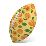 Ripe Apricot Fruit Pattern Print Rugby Ball