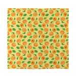 Ripe Apricot Fruit Pattern Print Silk Bandana
