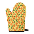 Ripe Apricot Fruit Pattern Print Single Oven Mitt