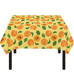 Ripe Apricot Fruit Pattern Print Tablecloth