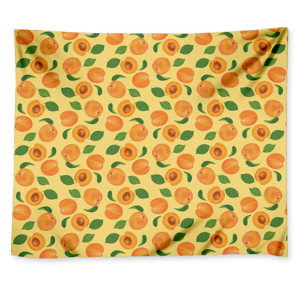 Ripe Apricot Fruit Pattern Print Tapestry