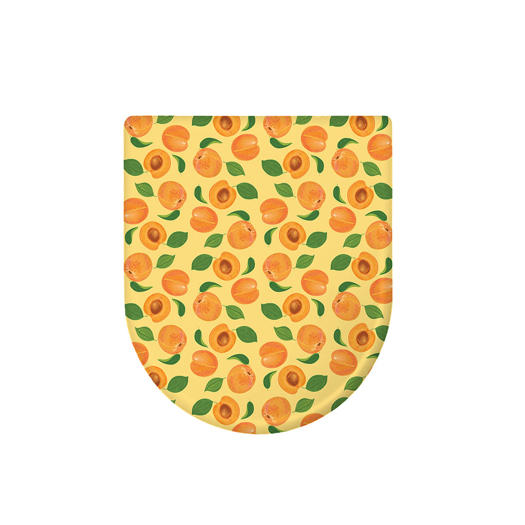 Ripe Apricot Fruit Pattern Print Toilet Lid Cover